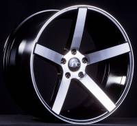 JNC Wheels Rim JNC026 Black Machined Face 17x9 5x114.3 ET30