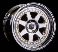 JNC Wheels Rim JNC048 PLATINUM WITH GOLD RIVETS 18x9.5 5x114.3 ET25