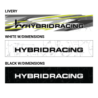 Hybrid Racing - Hybrid Racing Dimensions Sunstrip White - Image 1