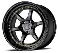 AodHan Wheels - Aodhan Wheels Rim DS09 18x9.5 5x114.3 73.1CB ET15 Gloss Black W /Gold Rivets - Image 3