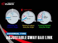 Cusco - Cusco Universal Adjustable 265mm-295mm M12xP1.25 Front Sway Bar End Link Set (Set of 2) - Image 3