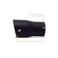 Mishimoto - Mishimoto Clamo-On Single Wall Exhaust Tip 5in Outlet - Black - Image 2