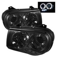 Spyder Auto - Spyder Chrysler 300C 05-10 Projector Headlights LED Halo LED Smke (Not Included) PRO-YD-C300C-HL-SM - Image 1