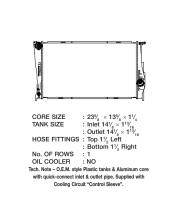 CSF Radiators - CSF 08-12 BMW 135i 3.0L OEM Plastic Radiator - Image 2