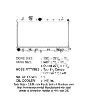 CSF Radiators - CSF 02-05 Subaru Impreza 2.0L OEM Plastic Radiator - Image 2