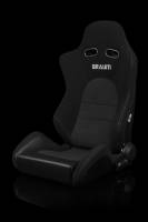 BRAUM RACING SEATS & MORE - BRAUM Racing Black Jacquard / Black Alcantara Insert - Pair - Image 2