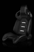 BRAUM RACING SEATS & MORE - BRAUM Racing Alpha X Series Sport Seats - Black & White - Pair - Image 2