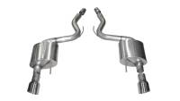 CORSA Performance - Corsa 2015-2017 Ford Mustang GT 5.0 3in Axle Back Exhaust Polish Dual 4.5in Tip Sport - Image 1
