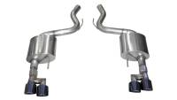 CORSA Performance - Corsa 18-23 Ford Mustang 5.0L V8 3in Sport Axle-Back Dual Rear Exit w/ 4in Black PVD Pro-Series Tips - Image 1