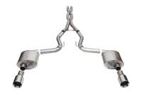 CORSA Performance - Corsa 24+ Ford MustangGT Sport Cat-Back Exhaust Sys. 3.0in Dual Rear Exit w/4.5in Straight Cut Tips - Image 1
