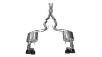 CORSA Performance - Corsa 2015-2017 Ford Mustang GT 5.0 3in Cat Back Exhaust Black Quad Tips (Xtreme) - Image 1
