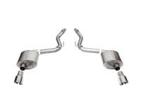 CORSA Performance - Corsa 24+ Ford Mustang GT Touring Axle-Back Dual Rear Exit with 4.5in Pro Series Polished Tips - Image 1