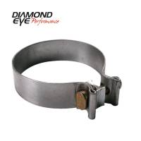 Diamond Eye Performance - Diamond Eye Exhaust Clamp, Performance Diesel Exhaust Part-3.5In. 409 Stainless Steel Torca Band Clamp - Image 1