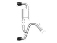 aFe Power (Advanced FLOW Engineering) - aFe 21-22 Hyundai Veloster N L4-2.0L Takeda 3in 304 SS Axle-Back Exhaust System w/ Black Tip - Image 2