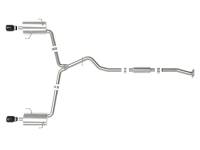 aFe Power (Advanced FLOW Engineering) - aFe Subaru Forester XT 14-18 H4-2.5L (t) Takeda 2-1/2in to 2-1/4in 304 SS Cat-Back- Black Tip - Image 2