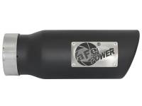 aFe Power (Advanced FLOW Engineering) - aFe MACH Force-Xp 409 Stainless Steel Exhaust Tip 3.5 In x 4.5in Out x 12in L Clamp-On - Image 2