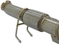 aFe Power (Advanced FLOW Engineering) - aFe Twisted Steel 3in. 304 SS Catted Series Downpipe 16-18 Ford Focus RS I4-2.3L (t) - Image 4