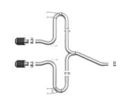 aFe Power (Advanced FLOW Engineering) - aFe Takeda 2-1/2in 304 SS Axle-Back Exhaust w/Carbon Tips 17-20 Honda Civic Sport L4-1.5L (t) - Image 2
