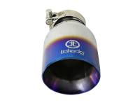 aFe Power (Advanced FLOW Engineering) - aFe Takeda 304 Stainless Steel Clamp-On Exhaust Tip 2.5in Inlet / 4in Outlet - Blue Flame - Image 3