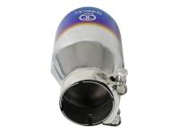 aFe Power (Advanced FLOW Engineering) - aFe Takeda 304 Stainless Steel Clamp-On Exhaust Tip 2.5in Inlet / 4in Outlet - Blue Flame - Image 4