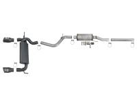 aFe Power (Advanced FLOW Engineering) - aFe Rebel Series 2.5in 409 SS Cat-Back Exhaust w/ Black Tips 2007+ Jeep Wrangler (JK) V6 3.6L/3.8L - Image 5