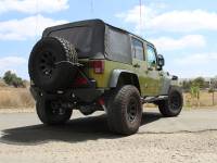 aFe Power (Advanced FLOW Engineering) - aFe Rebel Series Cat-Back 2.5in Dual Center Exit SS Exhaust w/ Black Tips 07-14 Jeep Wrangler V6 - Image 2