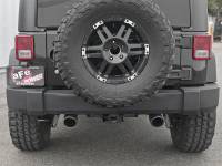 aFe Power (Advanced FLOW Engineering) - aFe Rebel Series 2.5in 409 SS Axle-Back Exhaust w/ Black Tips 2007+ Jeep Wrangler (JK) V6 3.6L/3.8L - Image 6