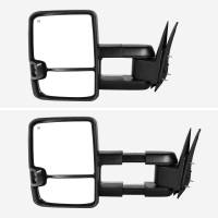 Spec'D Tuning Products - Spec-D 2002-2007 Chevrolet Silverado/ GMC Sierra/Yukon/Yukon XL Power Adjustable, Heated, & Manual Extendable Towing Mirrors w/ Smoke Lens LED Turn Signal & Clearance Lights - Image 1