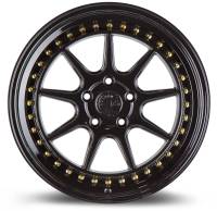 AodHan Wheels - Aodhan Wheels Rim DS-X 18x10.5 5x114.3 73.1CB ET15 Gloss Black W /Gold Rivets - Image 2