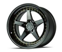 AodHan Wheels - Aodhan Wheels Rim DS05 18x10.5 5x114.3 73.1CB ET22 Gloss Black W /Gold Rivets - Image 3