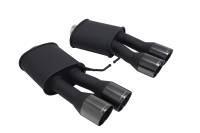 Megan Racing Supremo Exhaust System: BMW F10 M5 2011+ Black Chrome Tips