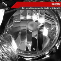 Spec'D Tuning Products - Spec-D 2008-2012 Honda Accord Sedan Factory Style Crystal Headlights w/ Amber Reflector (Matte Black Housing/Clear Lens) - Image 2