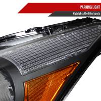 Spec'D Tuning Products - Spec-D 2008-2012 Honda Accord Sedan Factory Style Crystal Headlights w/ Amber Reflector (Matte Black Housing/Clear Lens) - Image 4