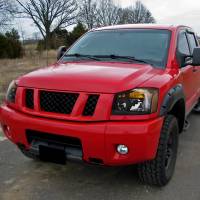 Spec'D Tuning Products - Spec-D 2004-2015 Nissan Titan/ 2004-2007 Armada Factory Style Headlights w/ Amber Reflectors (Matte Black Housing/Clear Lens) - Image 8