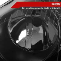 Spec'D Tuning Products - Spec-D 2005-2010 Volkswagen Golf Mk5 /Jetta/Rabbit Factory Style Headlights w/ P21W Turn Signal Bulbs (Matte Black Housing/Clear Lens) - Image 2