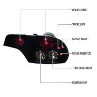 Spec'D Tuning Products - Spec-D 2006-2011 Honda Civic Sedan Tail Lights (Glossy Black Housing/Smoke Lens) - Image 6