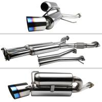 Spec'D Tuning Products - Spec-D 2003-2009 Nissan 350Z Coupe/Convertible T-304 Stainless Steel N1 Style Dual Catback Exhaust System w/ Burnt Tips - Image 5