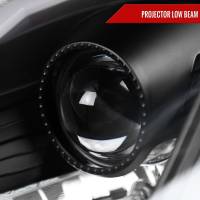 Spec'D Tuning Products - Spec-D 2003-2005 Nissan 350Z Switchback Sequential Turn Signal Animated LED Bar Projector Headlights (Matte Black Housing/Clear Lens) - Image 2