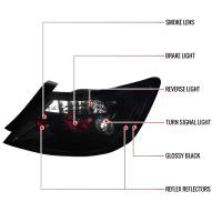 Spec'D Tuning Products - Spec-D 2006-2011 Honda Civic Coupe Tail Lights (Glossy Black Housing/Smoke Lens) - Image 6