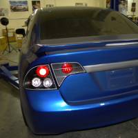 Spec'D Tuning Products - Spec-D 2006-2011 Honda Civic Sedan Tail Lights (Matte Black Housing/Clear Lens) - Image 8