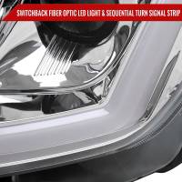 Spec'D Tuning Products - Spec-D 2008-2013 Infiniti G37/2014-2015 Q60 Coupe/Convertible Sequential Switchback LED Turn Signal Projector Headlights (Chrome Housing/Clear Lens) - Image 4