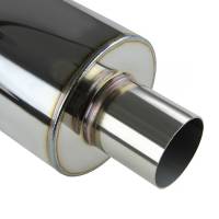 Spec'D Tuning Products - Spec-D Apexi N1 Style 2.5" Inlet Exhaust Muffler - 4" Burnt Blue Tip - Image 3