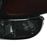 Spec'D Tuning Products - Spec-D 1999-2007 GMC Sierra/ 2000-2006 Yukon/Yukon XL Factory Style Crystal Headlights w/ Amber Reflector & Bumper Lights (Chrome Housing/Smoke Lens) - Image 3