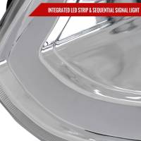 Spec'D Tuning Products - Spec-D 2003-2007 Infiniti G35 Coupe LED Bar Projector Headlights w/ Sequential Turn Signals (Chrome Housing/Clear Lens) - Image 3