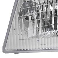 Spec'D Tuning Products - Spec-D 1992-2006 Ford Econoline Factory Style Crystal Headlights (Chrome Housing/Clear Lens) - Image 1