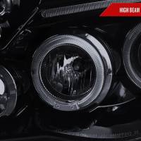 Spec'D Tuning Products - Spec-D 2005-2011 Toyota Tacoma Dual Halo Projector Headlights (Glossy Black Housing/Smoke Lens) - Image 2