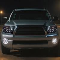 Spec'D Tuning Products - Spec-D 2005-2011 Toyota Tacoma Dual Halo Projector Headlights (Glossy Black Housing/Smoke Lens) - Image 7