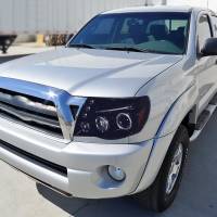 Spec'D Tuning Products - Spec-D 2005-2011 Toyota Tacoma Dual Halo Projector Headlights (Glossy Black Housing/Smoke Lens) - Image 8