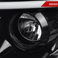 Spec'D Tuning Products - Spec-D 2006-2008 Dodge RAM 1500/ 2006-2009 2500 3500 Switchback LED C-Bar Projector Headlights (Jet Black Housing/Clear Lens) - Image 2
