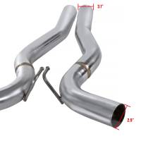 Spec'D Tuning Products - Spec-D 2015-2020 Ford Mustang 2.3L EcoBoost Stainless Steel Dual Catback Exhaust System - Image 3